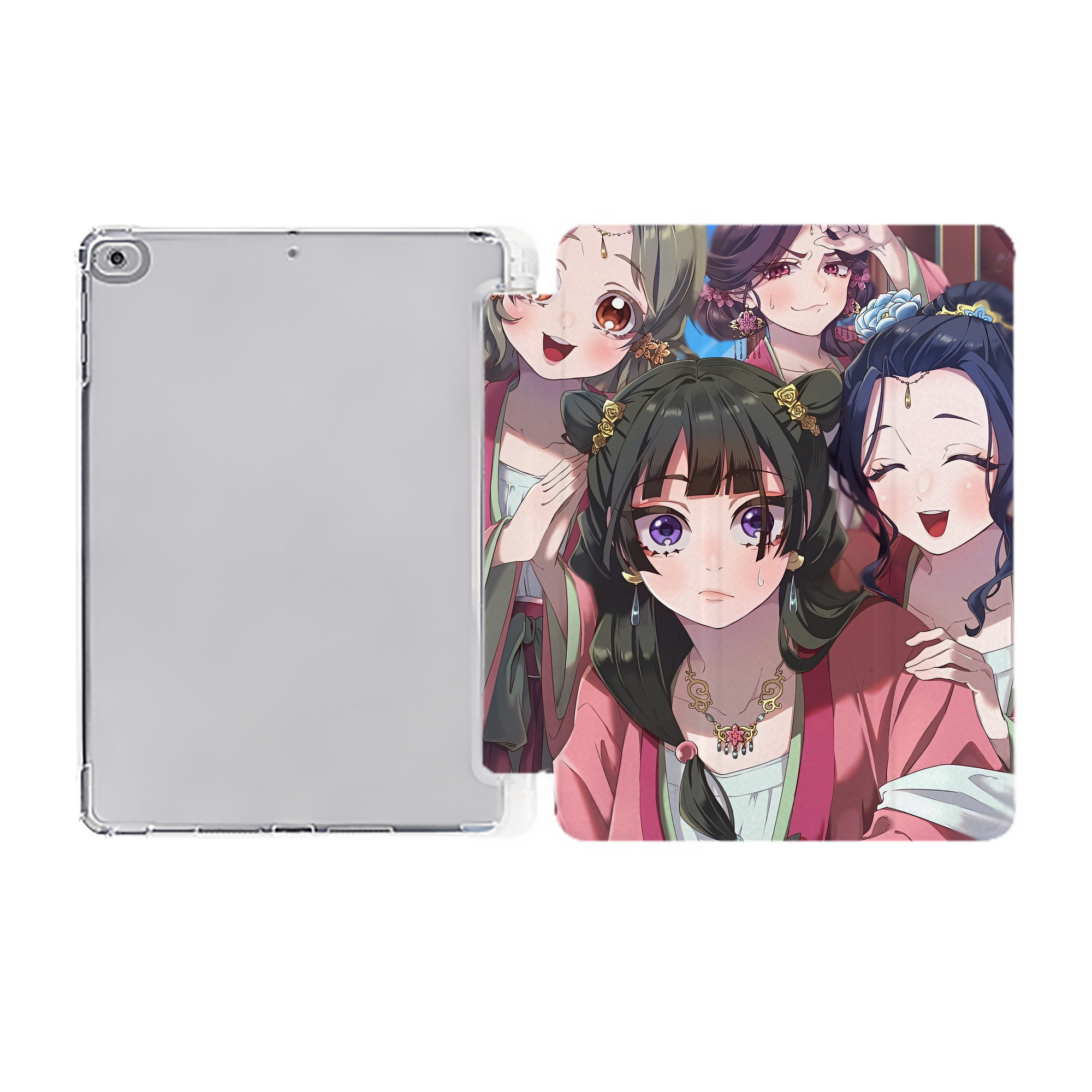 （画像用） 薬屋のひとりごと The Apothecary Diaries IPad ケース ペン収納付き 三つ折りスタンド PUレザー×シリコン 対応機種9.5/10.5/10.9インチ
